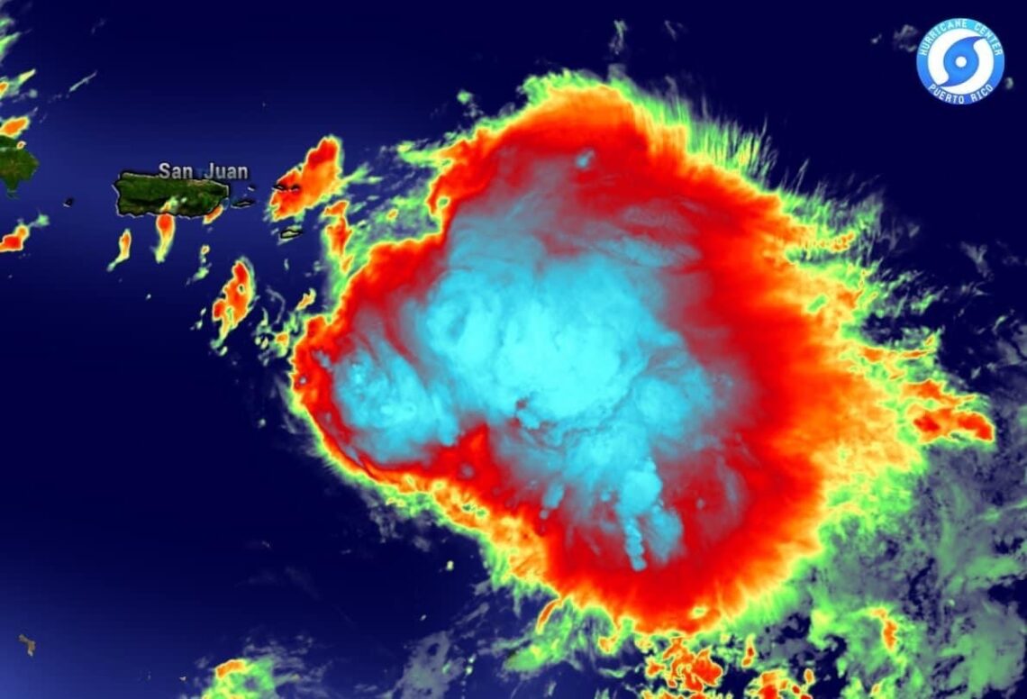 Imagen de radar de Hurricane Center PR