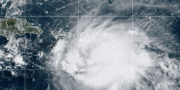 Imagen satelital de la tormenta Fiona. (Foto: NOAA)