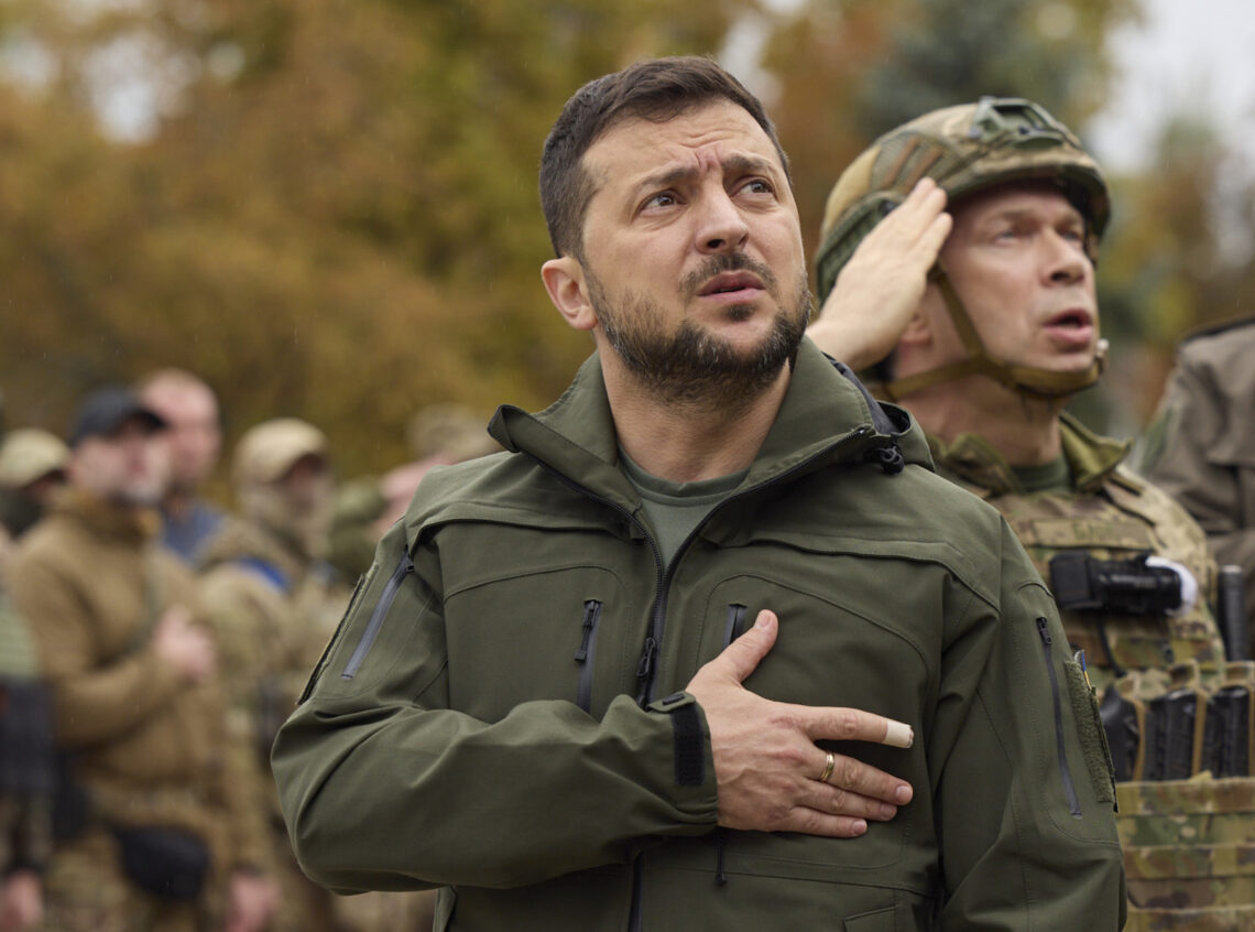 Presidente de Ucrania, Volodímir Zelenski. Foto: Presidential Press Office (via AP)