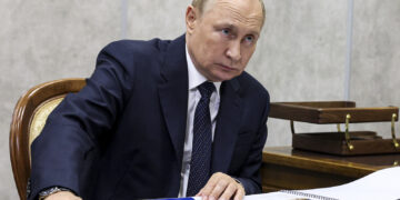 El presidente ruso Vladimir Putin. Foto compartida del Kremlin vía (AP)