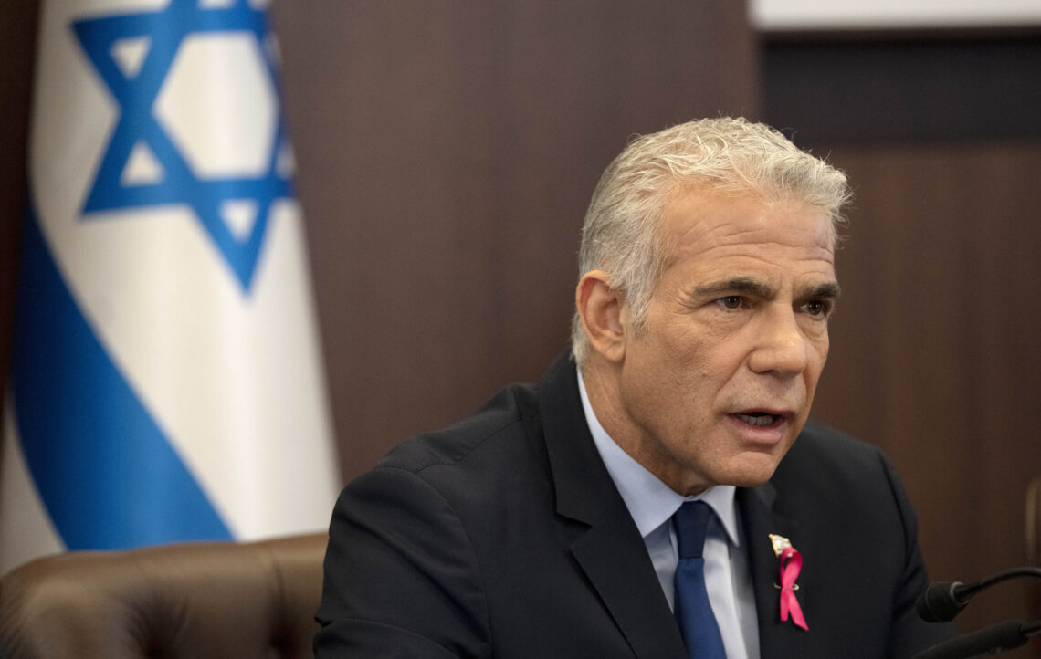 Primer ministro de Israel, Yair Lapid. Foto: Maya Alleruzzo | AP (Archivo)