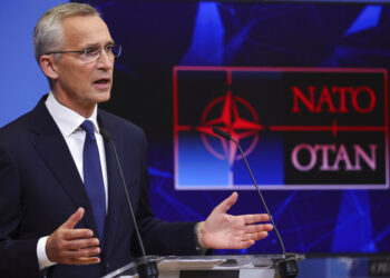 El secretario general de la OTAN, Jens Stoltenberg. Foto: AP/Olivier Matthys