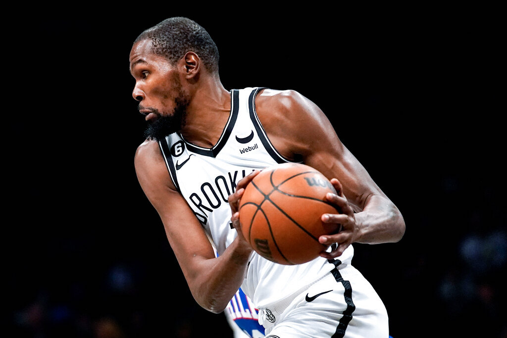 Kevin Durant de los Brooklyn Nets. Foto: Julia Nikhinson | AP