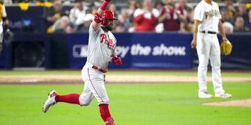 Kyle Schwarber, de los Phillies de Filadelfia. Foto: Ashley Landis | AP