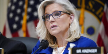 La representante republicana Liz Cheney, vicepresidenta de la comisión que investiga el asalto al Capitolio. Foto AP/J. Scott Applewhite