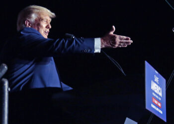 El expresidente Donald Trump en un evento en Wilmington, Carolina del Norte, el 23 de septiembre del 2022. Foto: AP/Chris Seward
