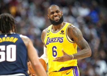 LeBron James, de los Lakers de Los Ángeles. Foto: David Zalubowski | AP