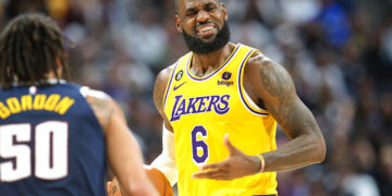 LeBron James, de los Lakers de Los Ángeles. Foto: David Zalubowski | AP