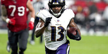 El wide receiver Devin Duvernay, de los Ravens de Baltimore. Foto: Chris O'Meara | AP