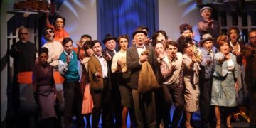 Escena de La guagua aérea, el musical. Foto: Aidita Encarnación / Facebook