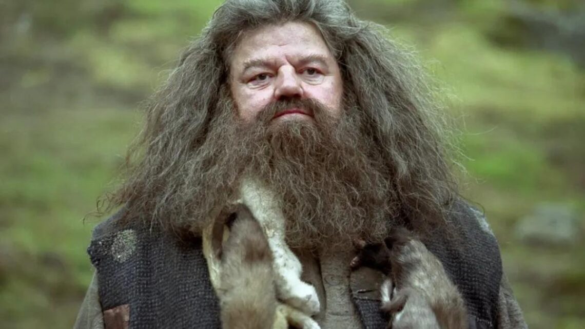Robbie Coltrane en su papel de Hagrid en Harry Potter.