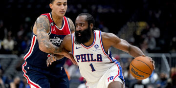 James Harden de los 76ers de Filadelfia. Foto: Patrick Semansky | AP