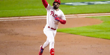 Bryce Harper, de los Phillies de Filadelfia. Foto: Matt Rourke | AP