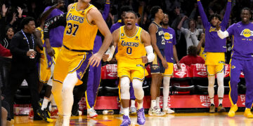 Matt Ryan, alero de los Lakers de Los Ángeles. Foto: Mark J. Terrill | AP