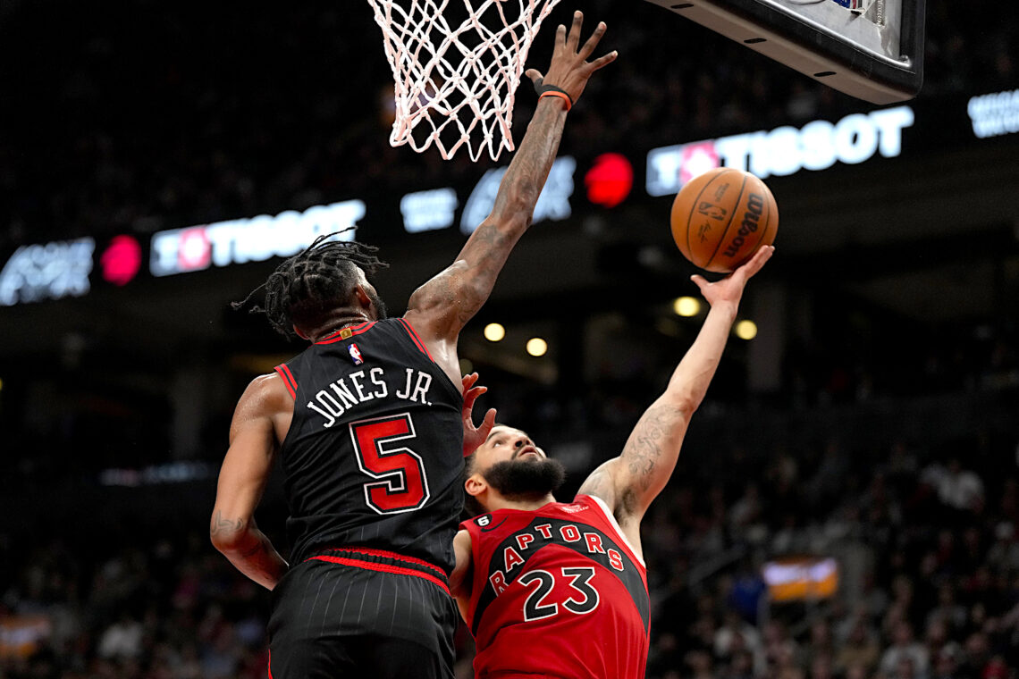 Fred VanVleet (23), de los Raptors de Toronto. Foto: Frank Gunn | The Canadian Press (vía AP)