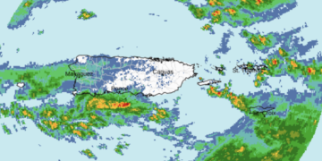 Imagen del radar. Foto: Servicio Nacional de Meteorología