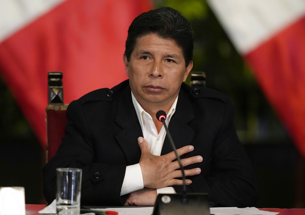 Pedro Castillo, expresidente de Perú. (Foto: Martín Mejía / AP)