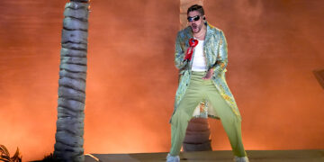 Bad Bunny en concierto en el Estadio Azteca de la Ciudad de México. (Foto: Eduardo Verdugo | AP)