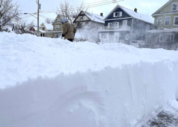 Una escena de la tormenta invernal en Buffalo, Nueva York, el 25 de diciembre de 2022. (Foto: Bridget Haslinger | AP)