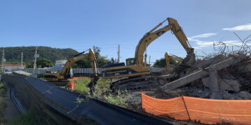 El Centro Gubernamental de Guánica fue demolido. (Foto: Michelle Estrada Torres)