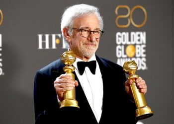 Steven Spielberg, ganador del Globo de Oro por Mejor Película de Drama por The Fabelmans. (Foto: Caroline Brehman | EFE)