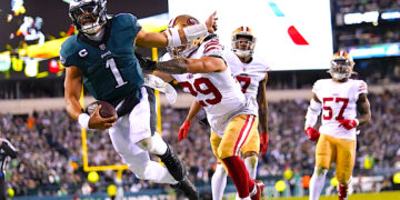 El quarterback de los Eagles de Filadelfia, Jalen Hurts. (Foto: Matt Slocum | AP)