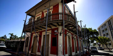 El Museo de la Masacre de Ponce, afectada por los temblores de 2020. (Foto: Thais Llorca | EFE)