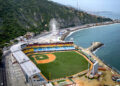 Vista del estadio de béisbol Jorge Luis García Carneiro en La Guaira, Venezuela, sede de varios juegos de la Serie del Caribe. (Foto: Matías Delacroix | AP)