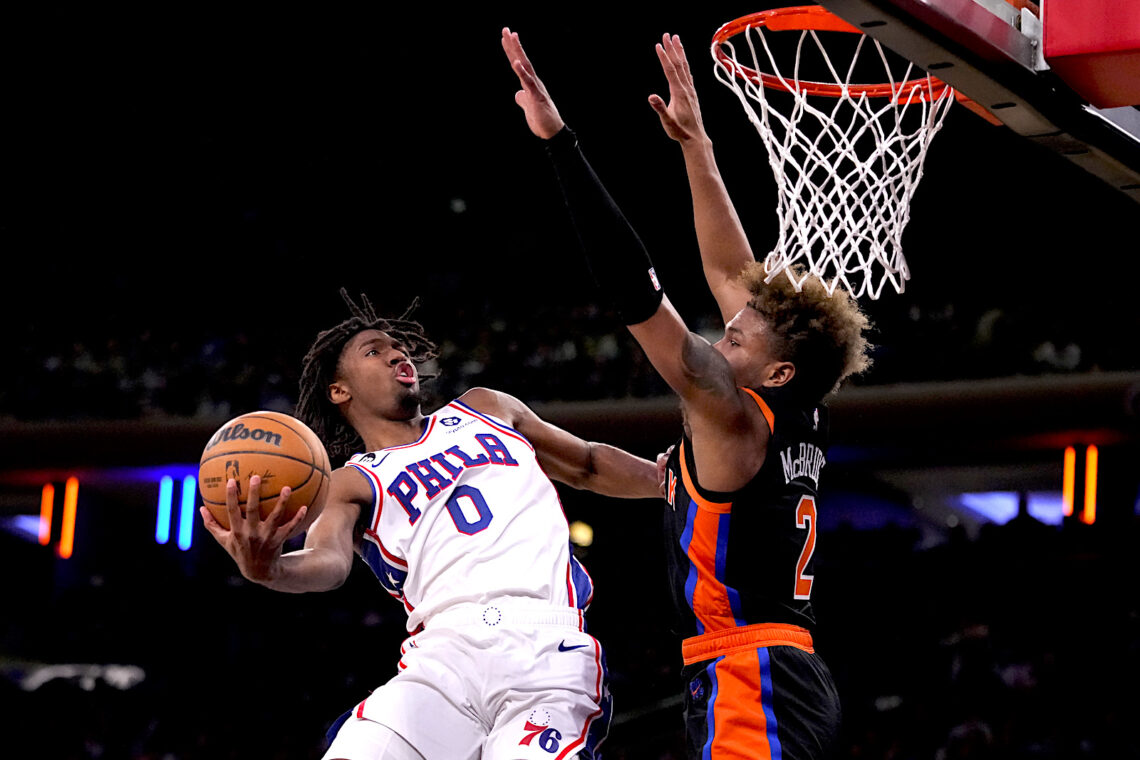 Tyrese Maxey, de los 76ers de Filadelfia. (Foto: John Minchillo | AP)