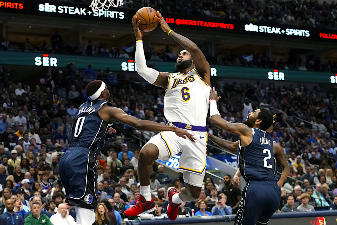 El alero de los Lakers de Los Ángeles, LeBron James. (Foto: LM Otero | AP)