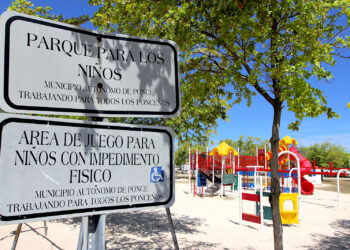 Area de juegos para niños en el Complejo Recreativo de La Guancha. (Foto archivo)
