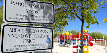 Area de juegos para niños en el Complejo Recreativo de La Guancha. (Foto archivo)
