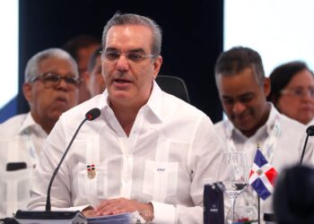 Luis Abinader, presidente de la República Dominicana. (Foto: EFE / Orlando Barría)