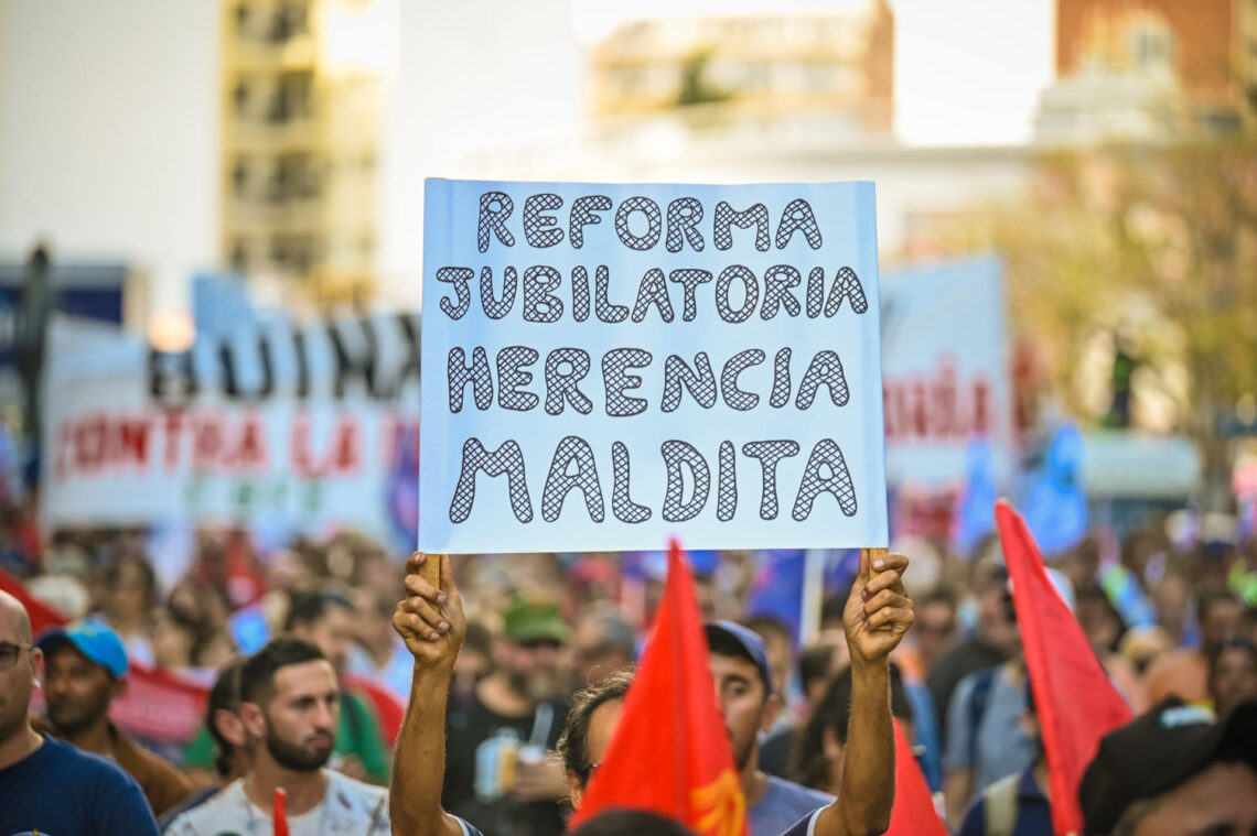Protesta en Uruguay (Foto: EFE/ Pit-cnt)