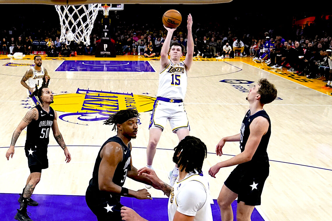 Austin Reaves, de los Lakers de Los Ángeles. (Foto: Marcio Jose Sanchez | AP)