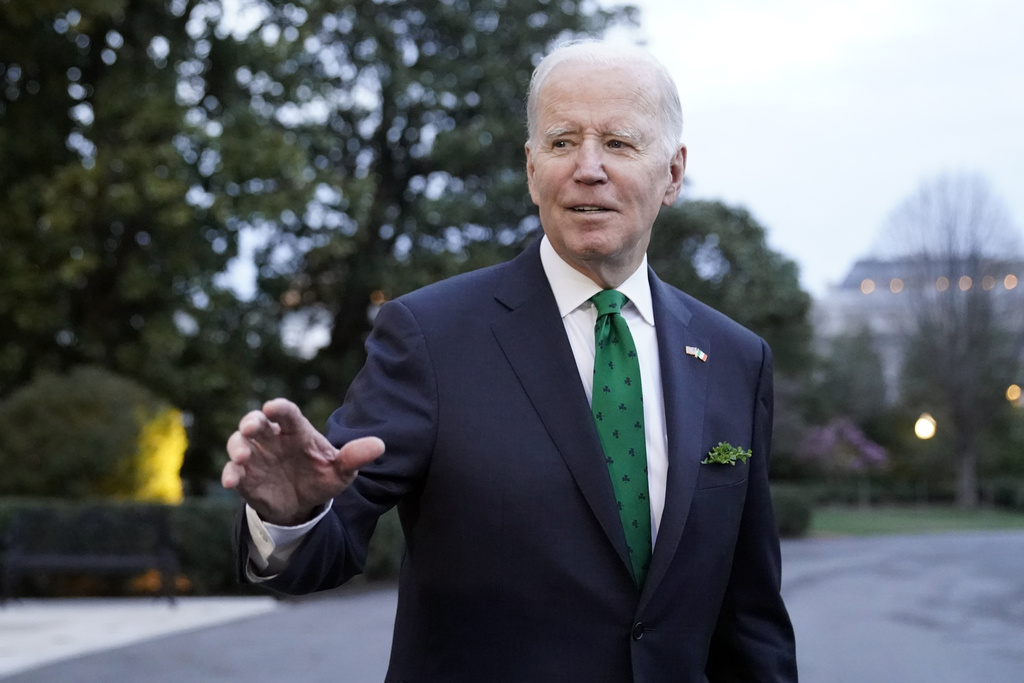 El presidente Joe Biden en la Casa Blanca, en Washington el 17 de marzo de 2023. (Foto AP/Alex Brandon)