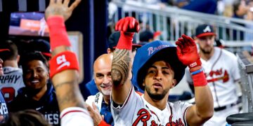Eddie Rosario, de los Braves de Atlanta. (Foto: Erik S. Lesser | EFE)