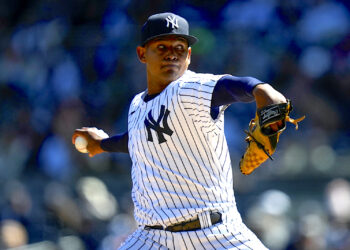El lanzador de los Yankees de Nueva York, Jhony Brito. (Foto: Seth Wenig | AP)