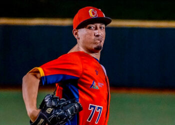 Gerald Barrios, de los Gigantes de Carolina en la Doble A. (Foto suministrada)