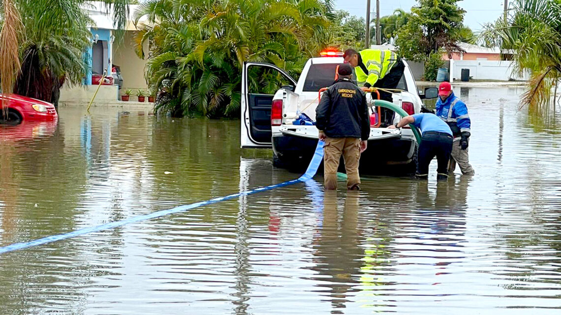 Inundación en Guayama. (Foto suministrada)