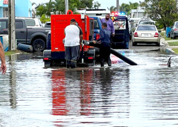Inundación en Guayama. (Foto suministrada)