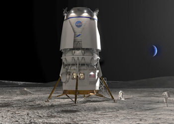 Módulo de alunizaje Blue Moon. (Foto: Blue Origin vía AP)
