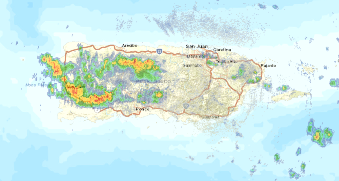 Imagen del radar.