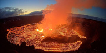 El volcán Kilauea en Hawai el 7 de junio de 2023. (Foto: Servicio Geológico de Estados Unidos vía AP)
