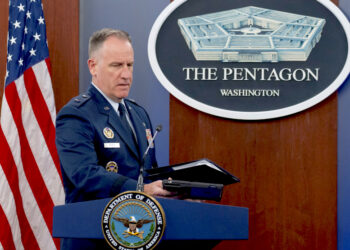 Patrick Ryder, vocero del Pentágono. (Foto: Alex Brandon / AP)