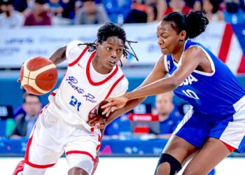 Puerto Rico ante Cuba en San Salvador 2023. (Foto: Facebook / FBPR)