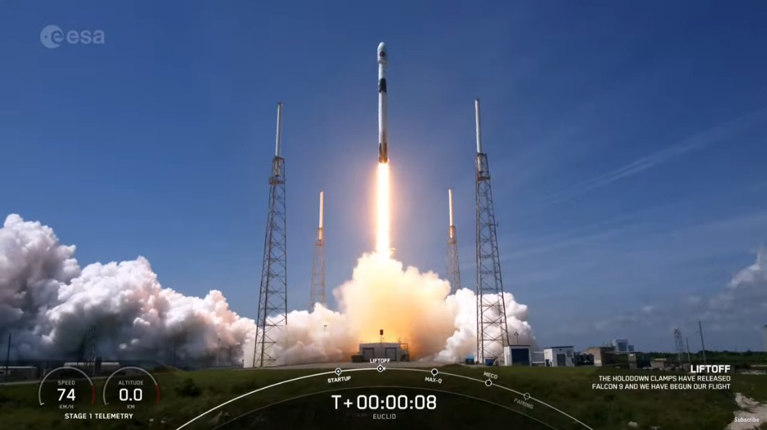 Lanzamiento del cohete Euclid. (Foto: Twitter / Misión Euclid)