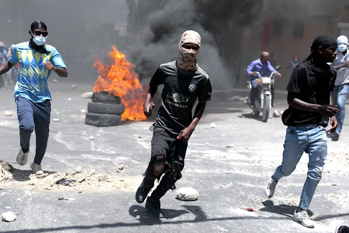 La protesta contra la violencia de las pandillas, en Puerto Príncipe, Haití, el 7 de agosto de 2023.(Foto: Odelyn Joseph / AP)