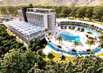 Conceptual artístico del nuevo Hotel Intercontinental, en el cerro El Vigía. (suministrada)