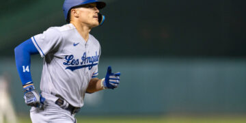 Kike Hernández pegó un jonrón solitario. (Foto: Stephanie Scarbrough / AP)
